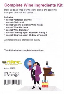 Prestige kit complet ingrediente vin 